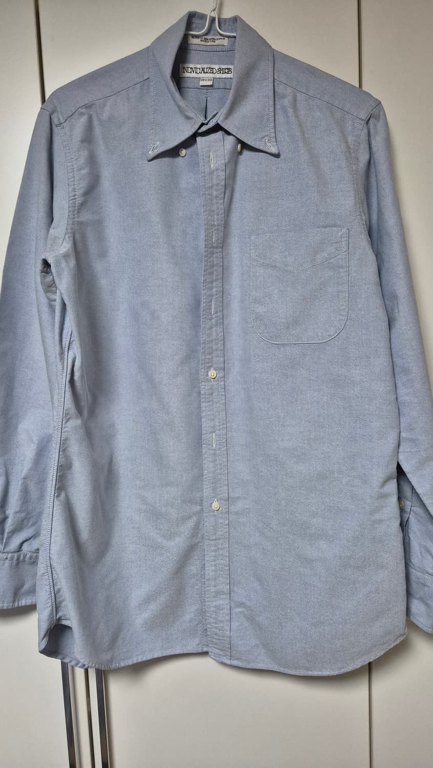 인디비주얼라이즈드 옥스포드 버튼다운 셔츠 블루 100사이즈 상품이미지1