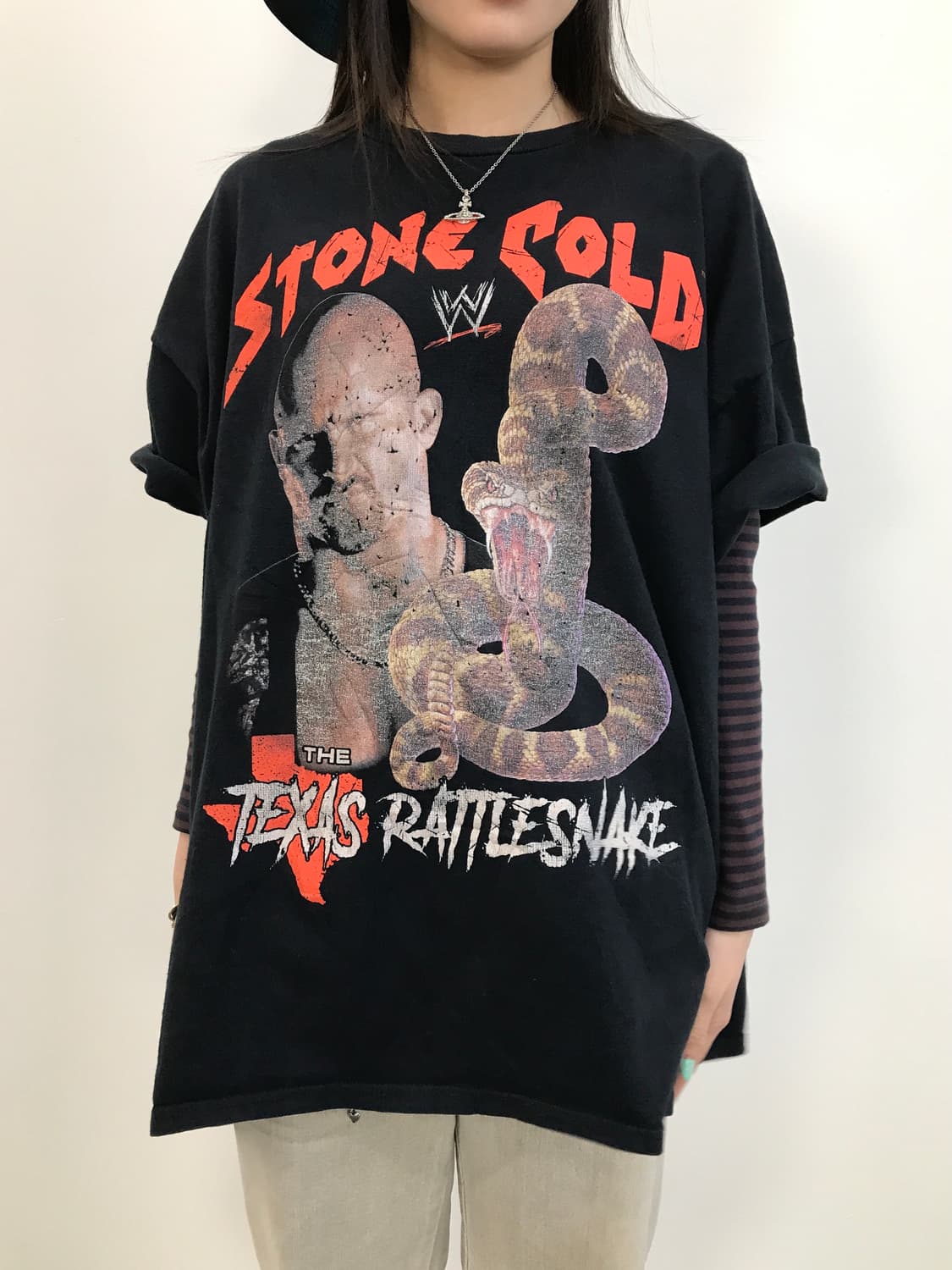 WWE Stone Cold Wrestling Graphic Tee 상품이미지2