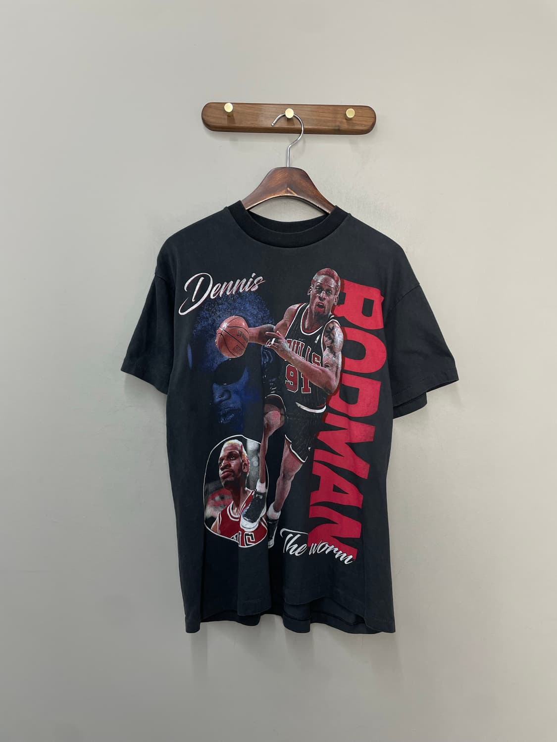 빈티지 데니스 로드맨 프린팅 반팔 H2533 상품이미지2