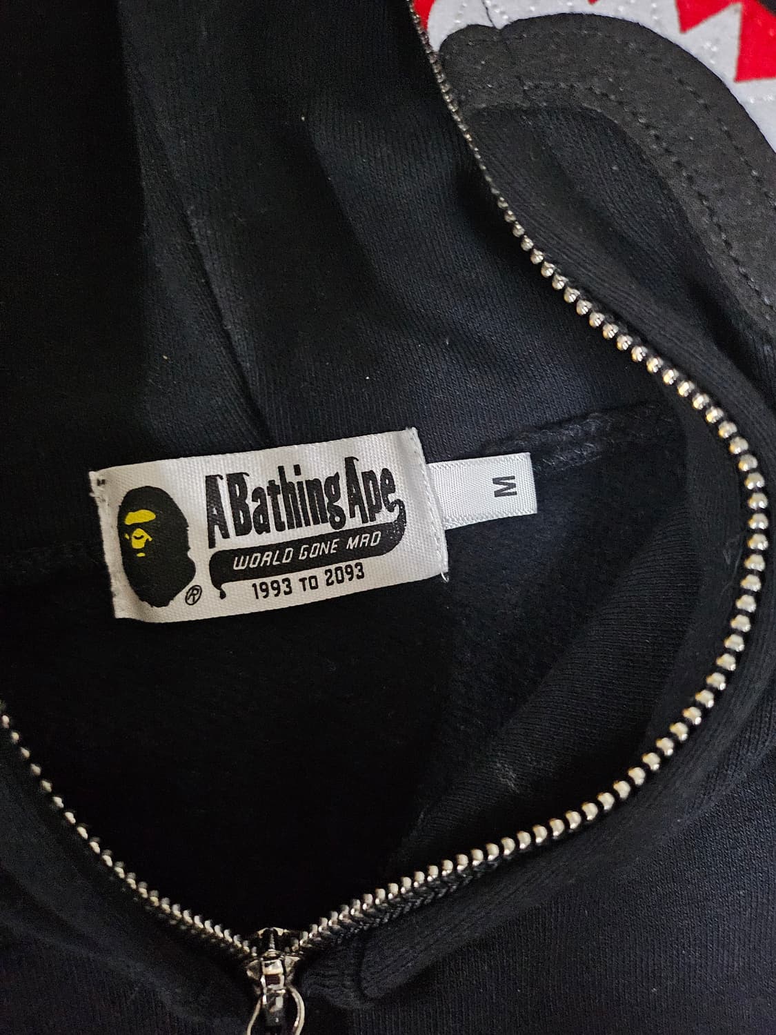 베이프 후드집업 블랙 M 상품이미지4