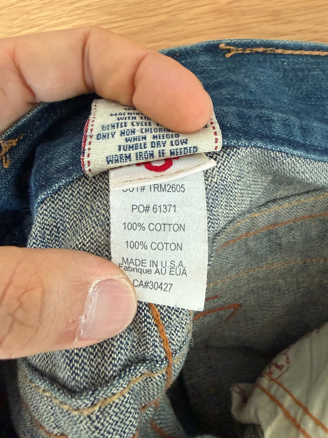 트루릴리젼(True Religion) 데님 팬츠(U.S.A) 상품이미지9