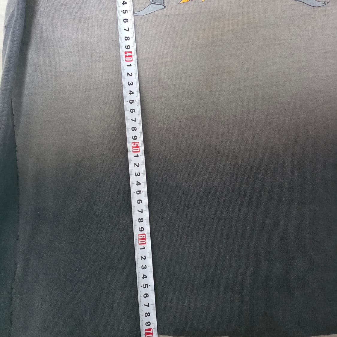 [OS] 00s 빈티지 이글 프린팅 반팔 티셔츠 트래쉬드 페이드 그레이 상품이미지10