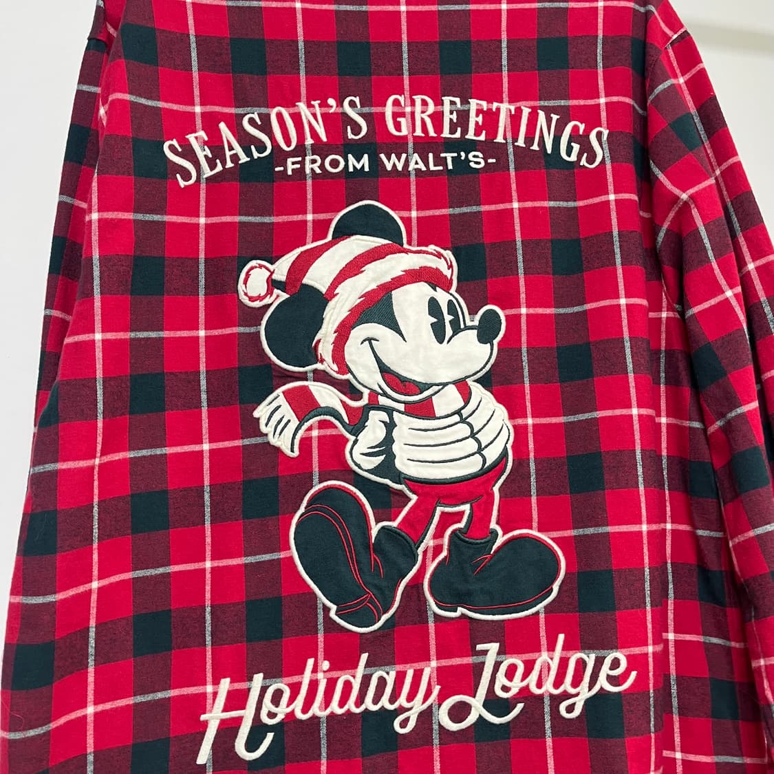 90s 미키마우스 FLANNEL 플란넬 셔츠 상품이미지8