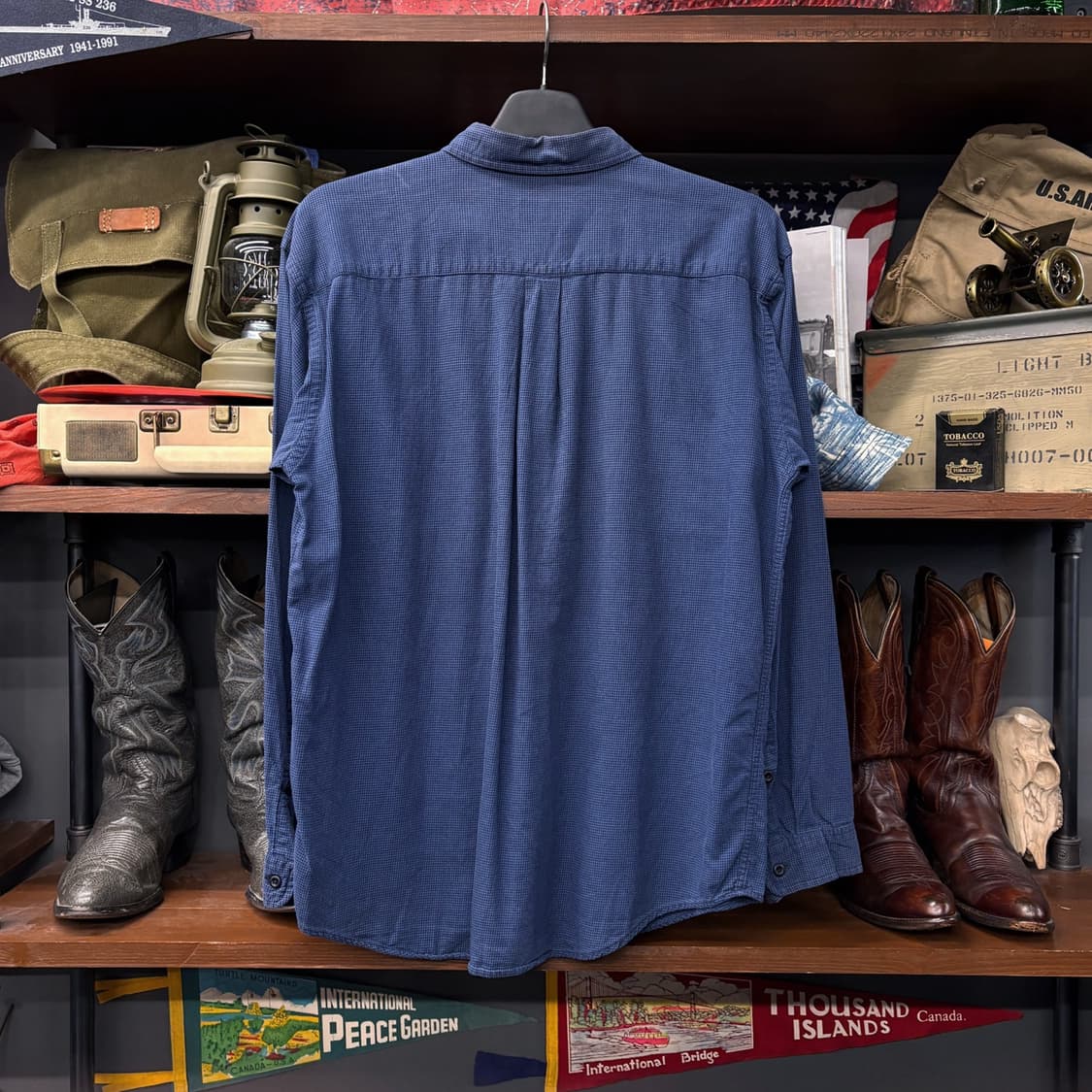 00s 파타고니아 오가닉코튼 파인 하운즈투스 체크 워크셔츠 N193 상품이미지2