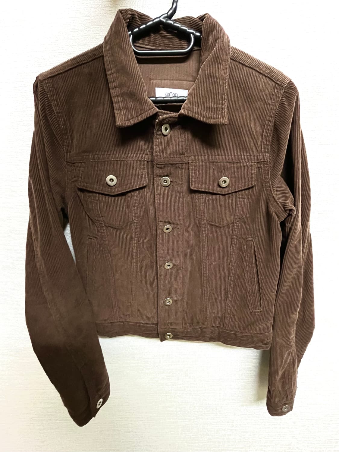 애즈온 코듀로이 자켓 브라운 상품이미지1