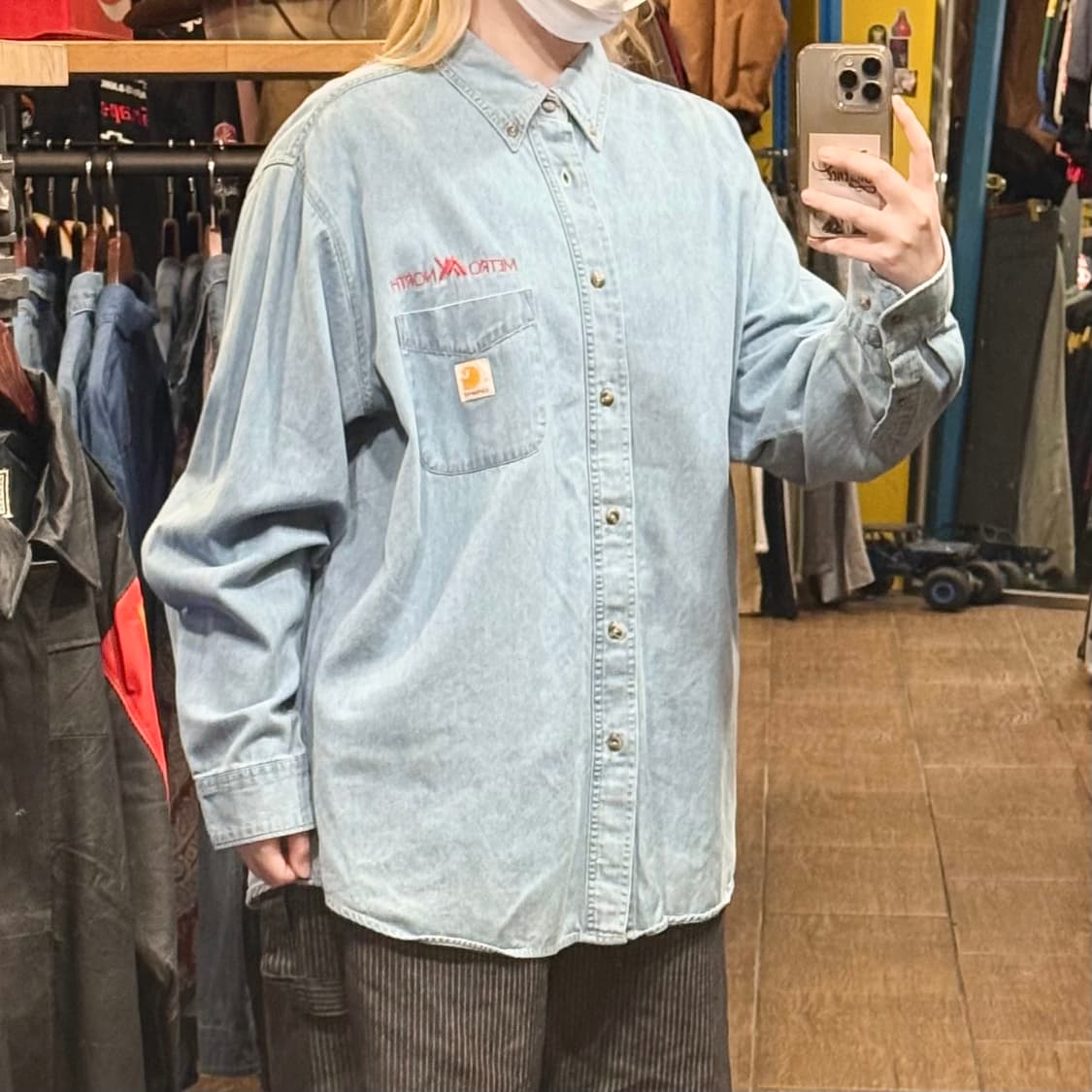 [HI] 칼하트 긴팔 데님셔츠  상품이미지3