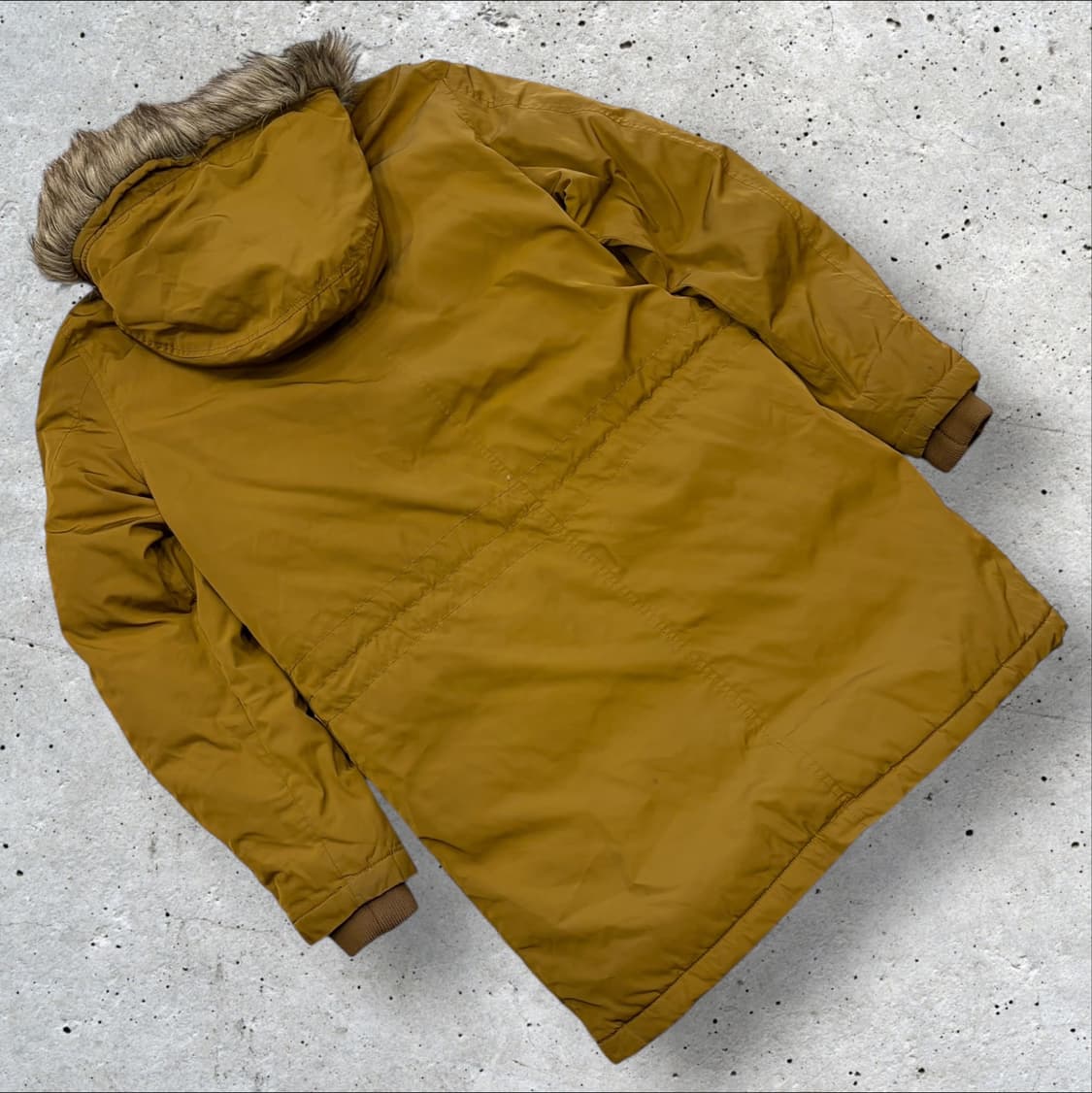 [M] 디젤 카키 브라운 포켓 후드 패딩 점퍼 C20 상품이미지2