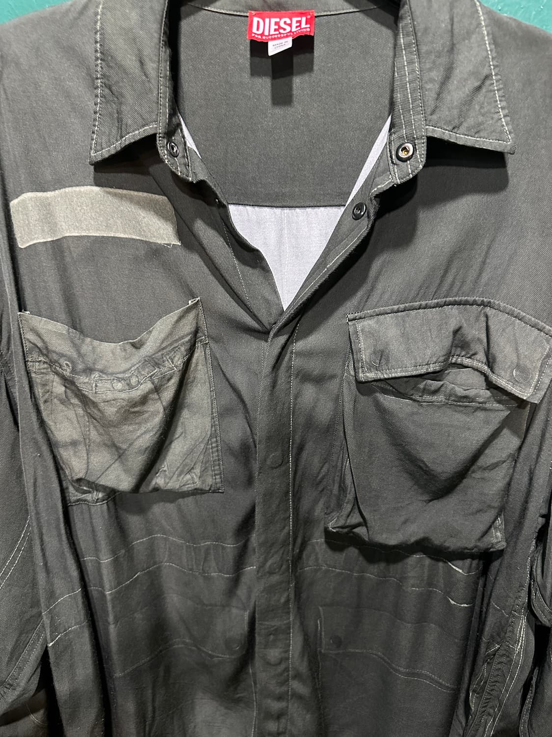 디젤 m65 프린팅 셔츠자켓 110-115 상품이미지3