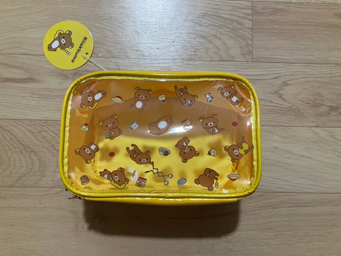 CU 씨유 빼빼로 콜라보 리락쿠마 투명 PVC 파우치 상품이미지1