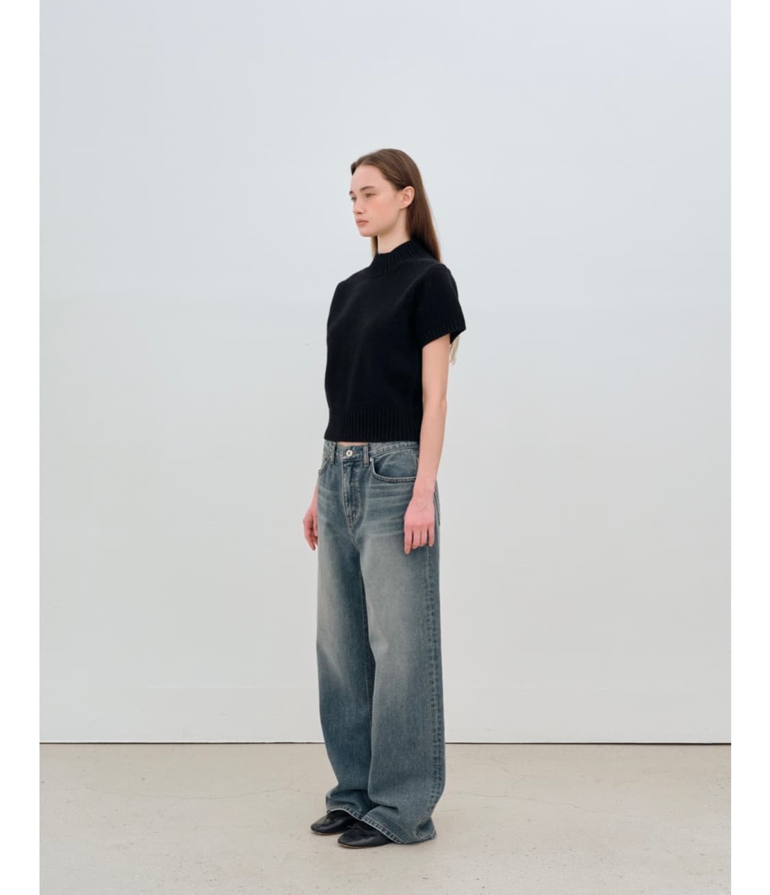 아르토 wool half neck knit(울 하프넥 니트 블랙) 상품이미지3