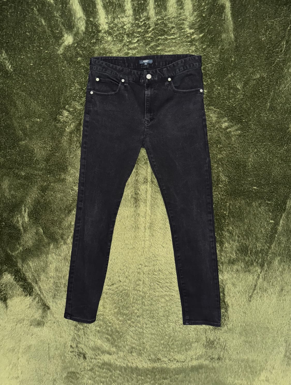 [L] Beams 빔즈 하트 재팬 워싱 코튼 팬츠 블랙 상품이미지1