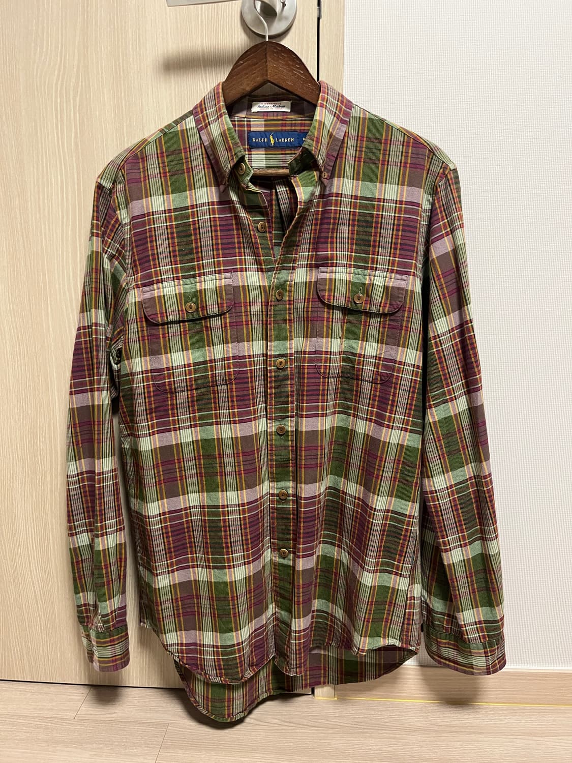 랄프로렌 마드라스 체크 셔츠 M 상품이미지1