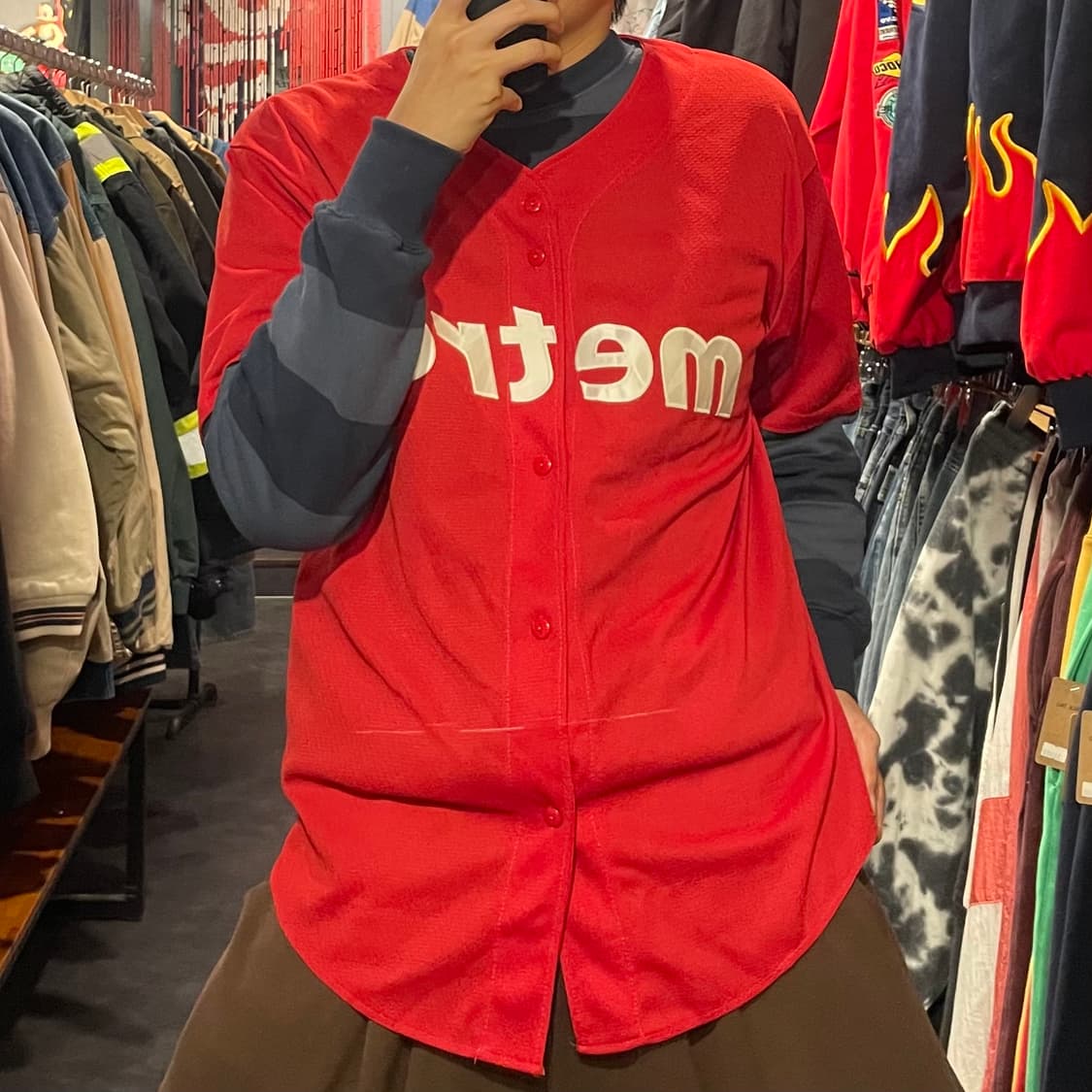 [IM] metro 레드 야구 반팔져지 상품이미지4