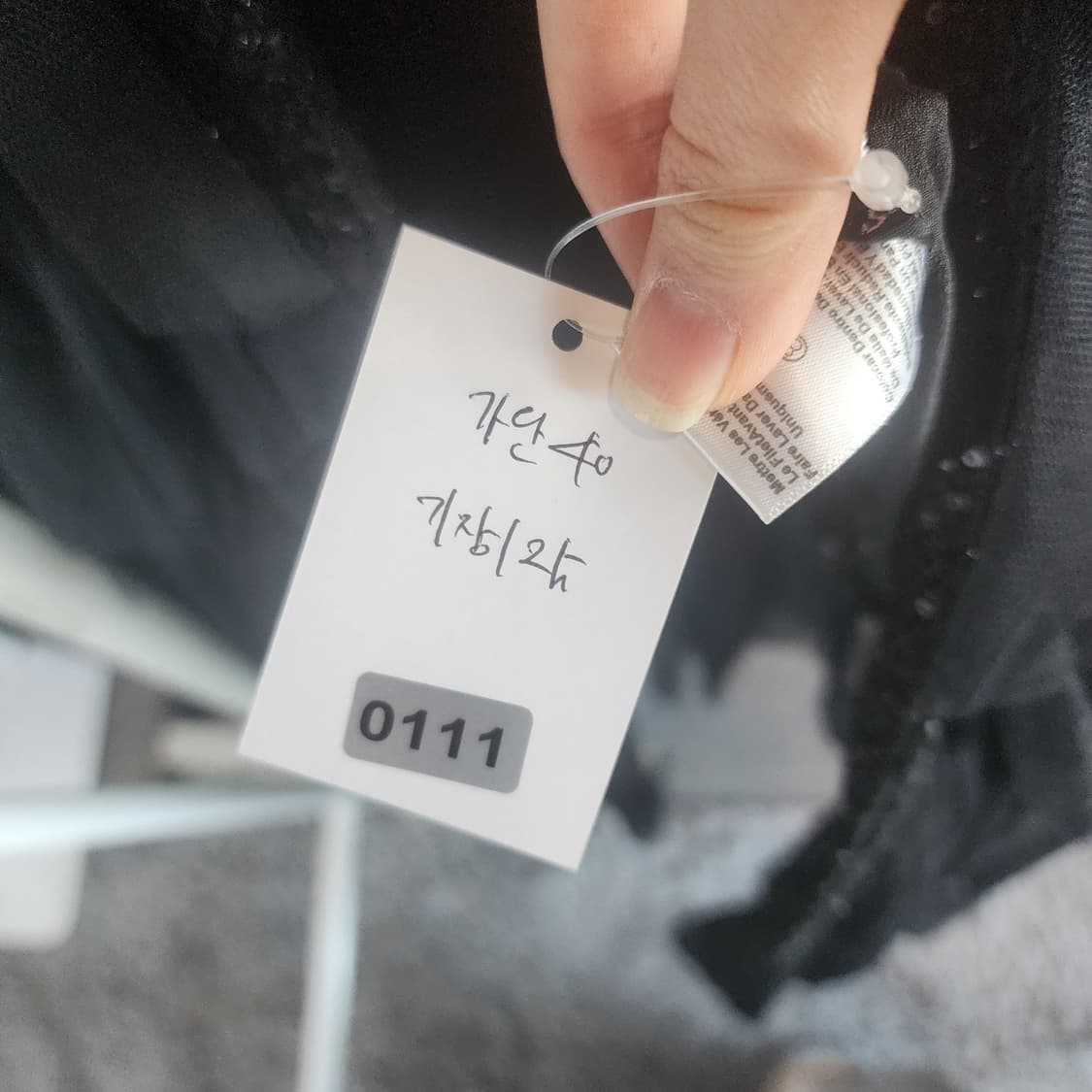 명품 블랙 트위드 롱 원피스 상품이미지6