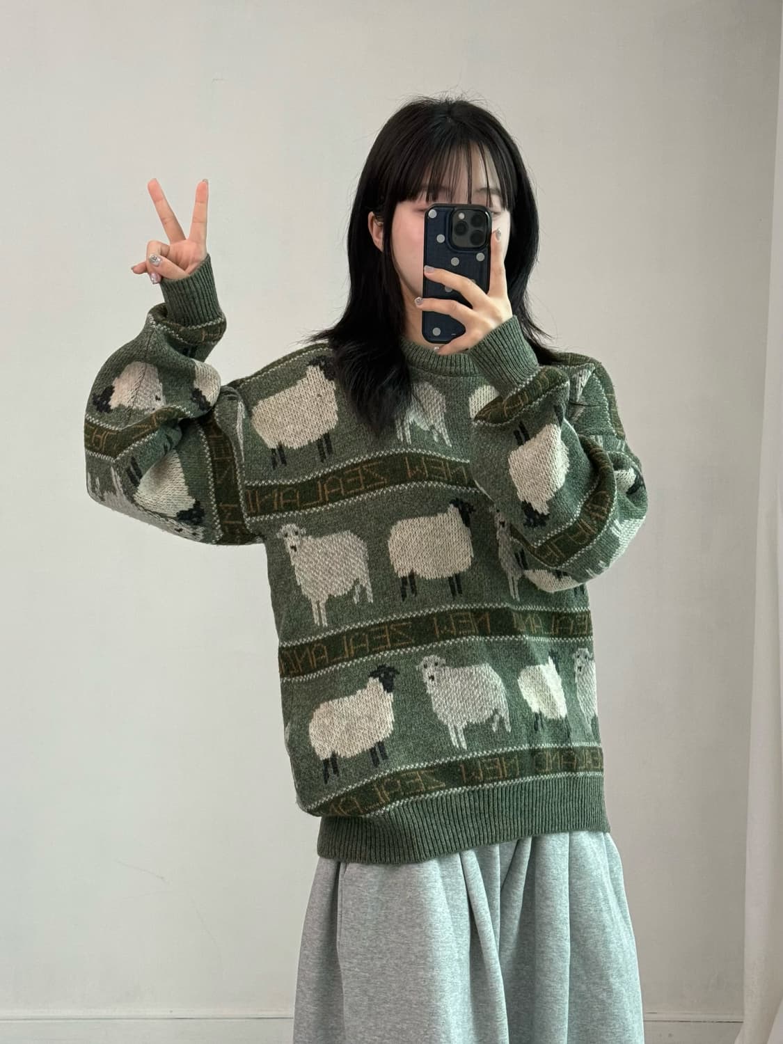 빈티지 뉴질랜드 양 니트 상품이미지2