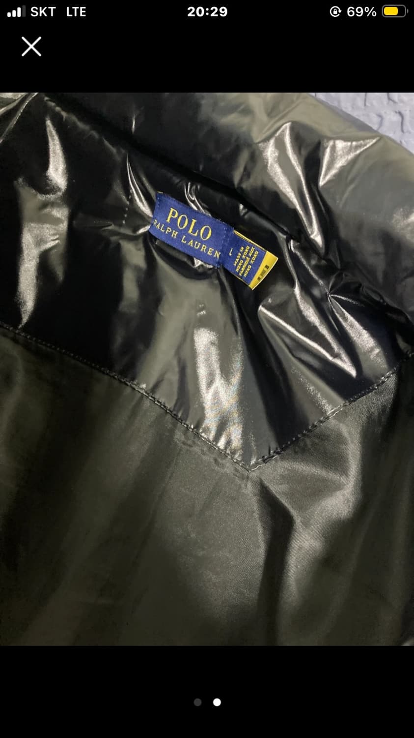 실물깡패 SS급 폴로 랄프로렌 블랙 유광패딩(투웨이) 상품이미지2