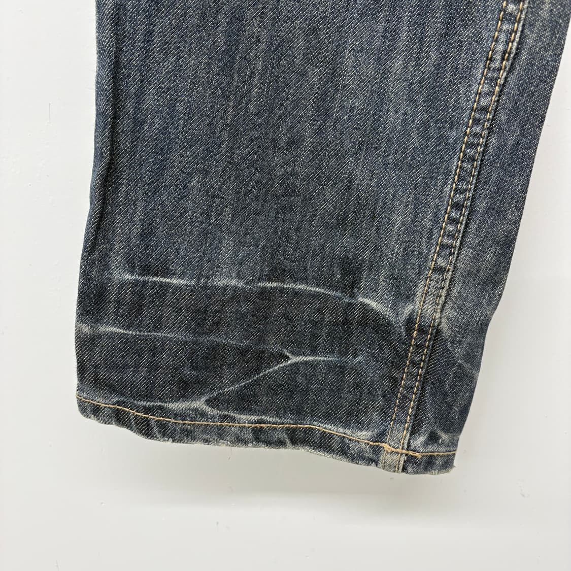 데님 워싱 새깅 청바지 남/34 상품이미지7