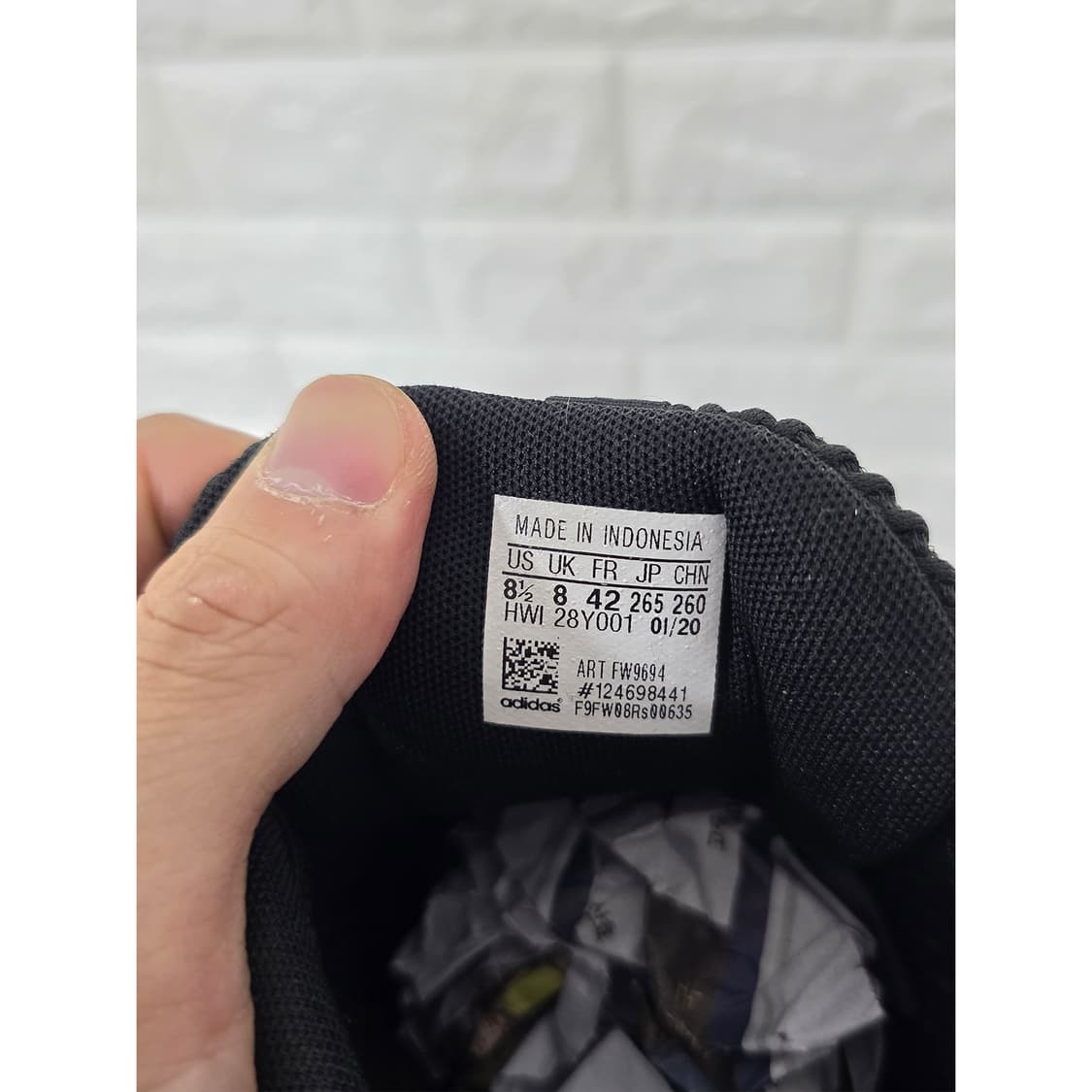 아디다스 블랙 운동화 265mm 상품이미지2