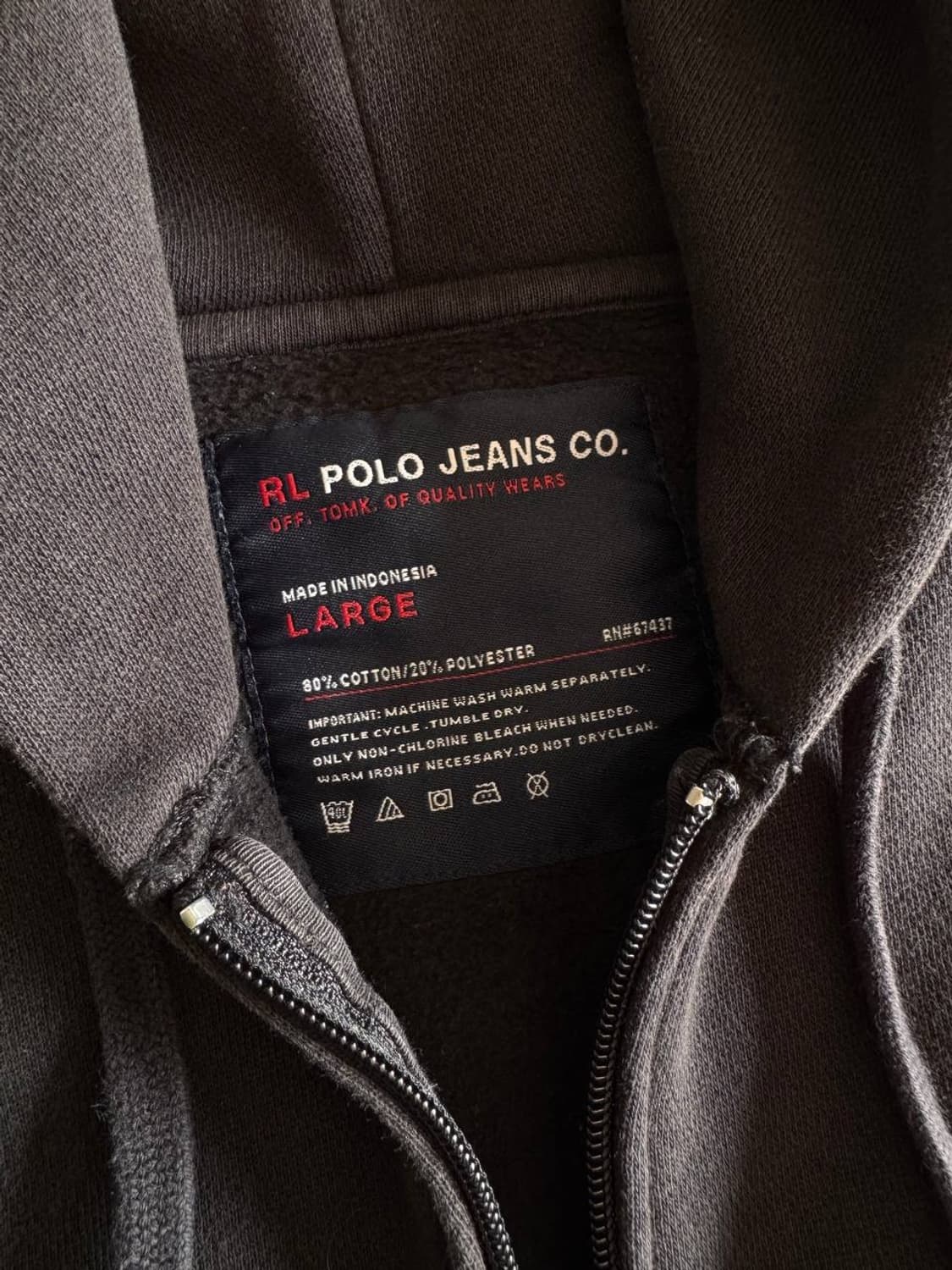 폴로 랄프로렌 진스 집업 후디 상품이미지4