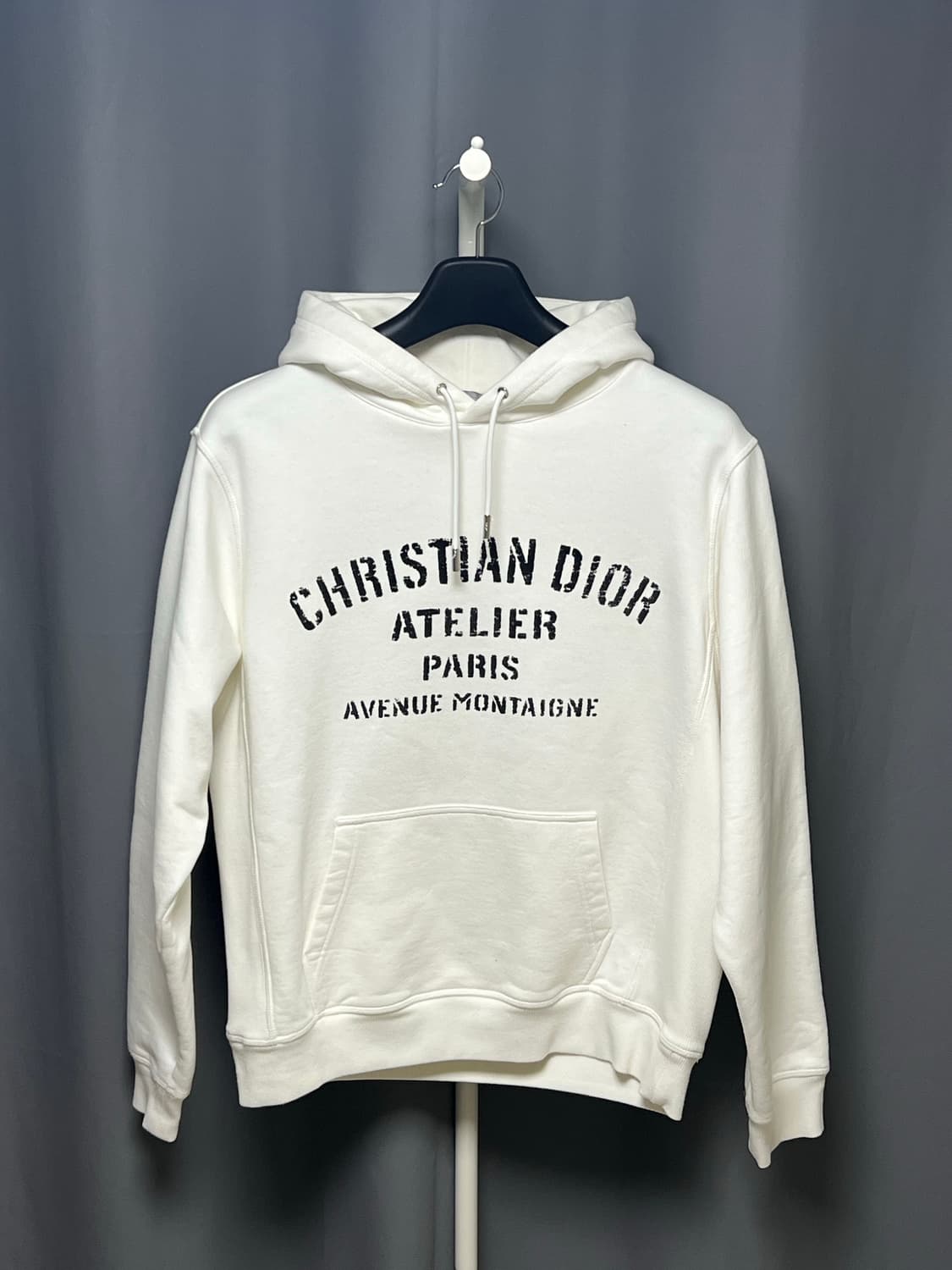 [정품] 새상품급 / L 디올 아뜰리에 후드티 화이트 상품이미지1