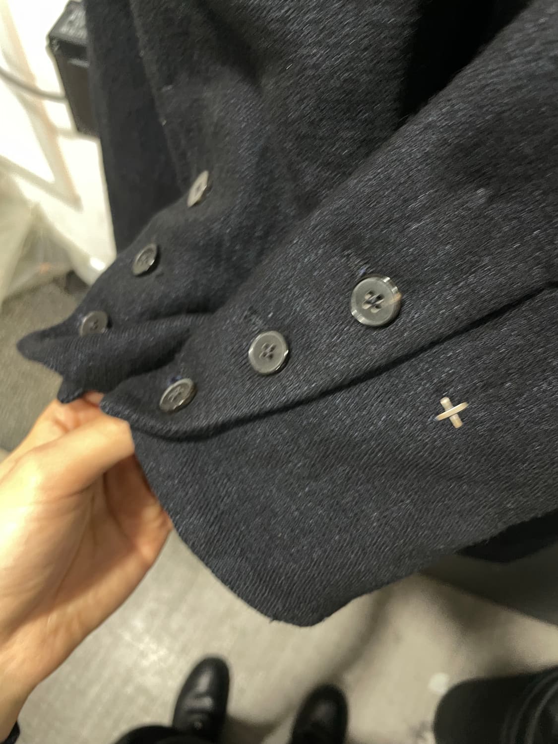 M.A+ 4 BOTTON BLACK STILL UNLINED COAT 상품이미지6