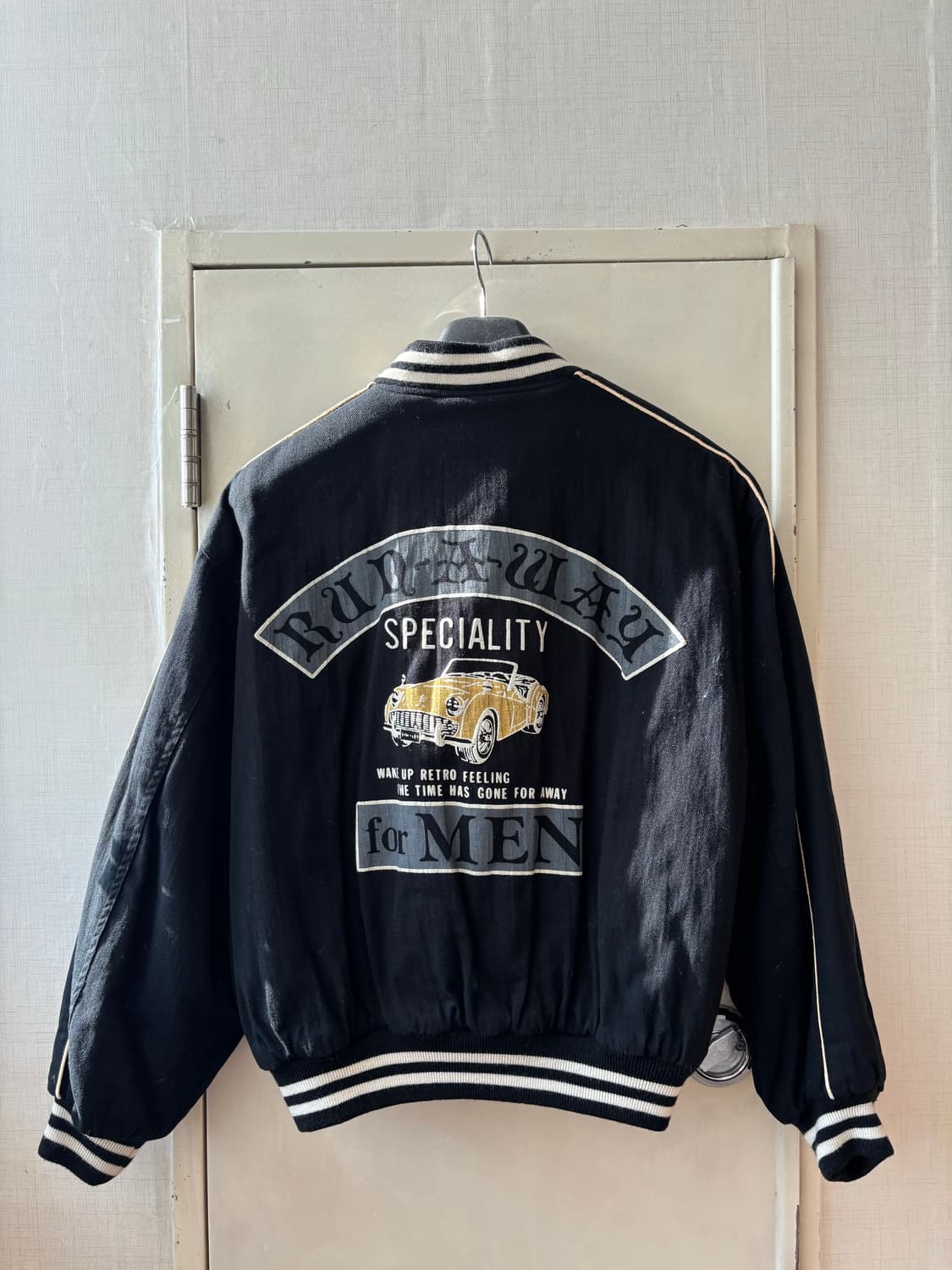 일본 빈티지 면 바시티 자켓 상품이미지1