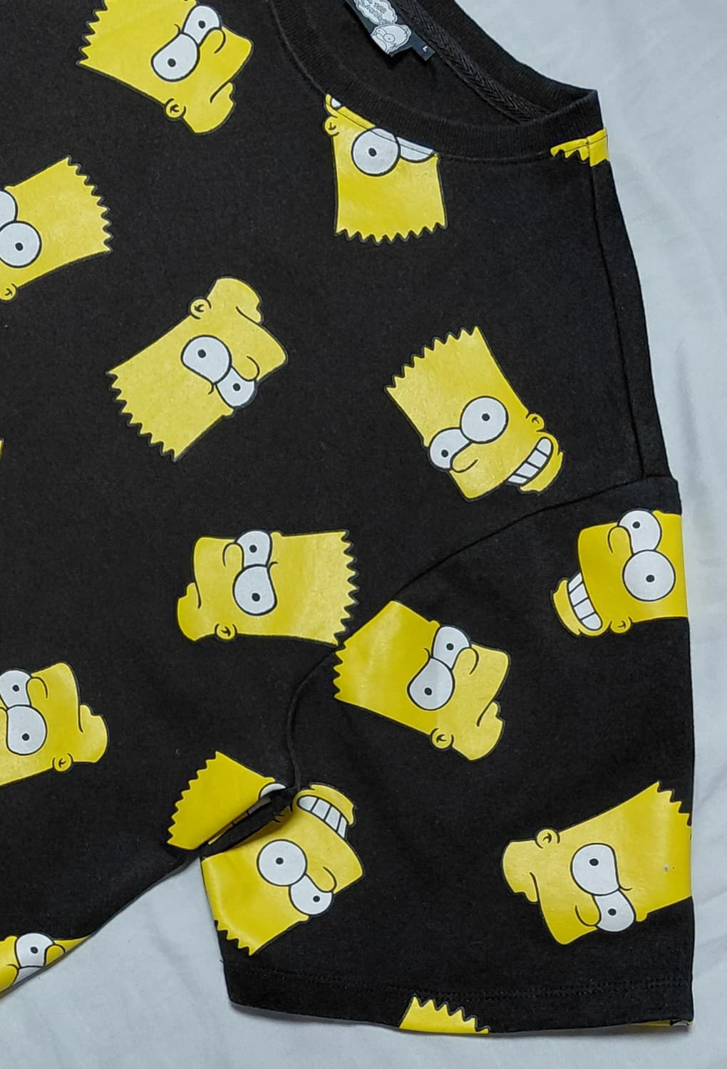 [정품/L] 심슨 가족 바트 심슨 올오버 패턴 반팔 티셔츠 상품이미지3