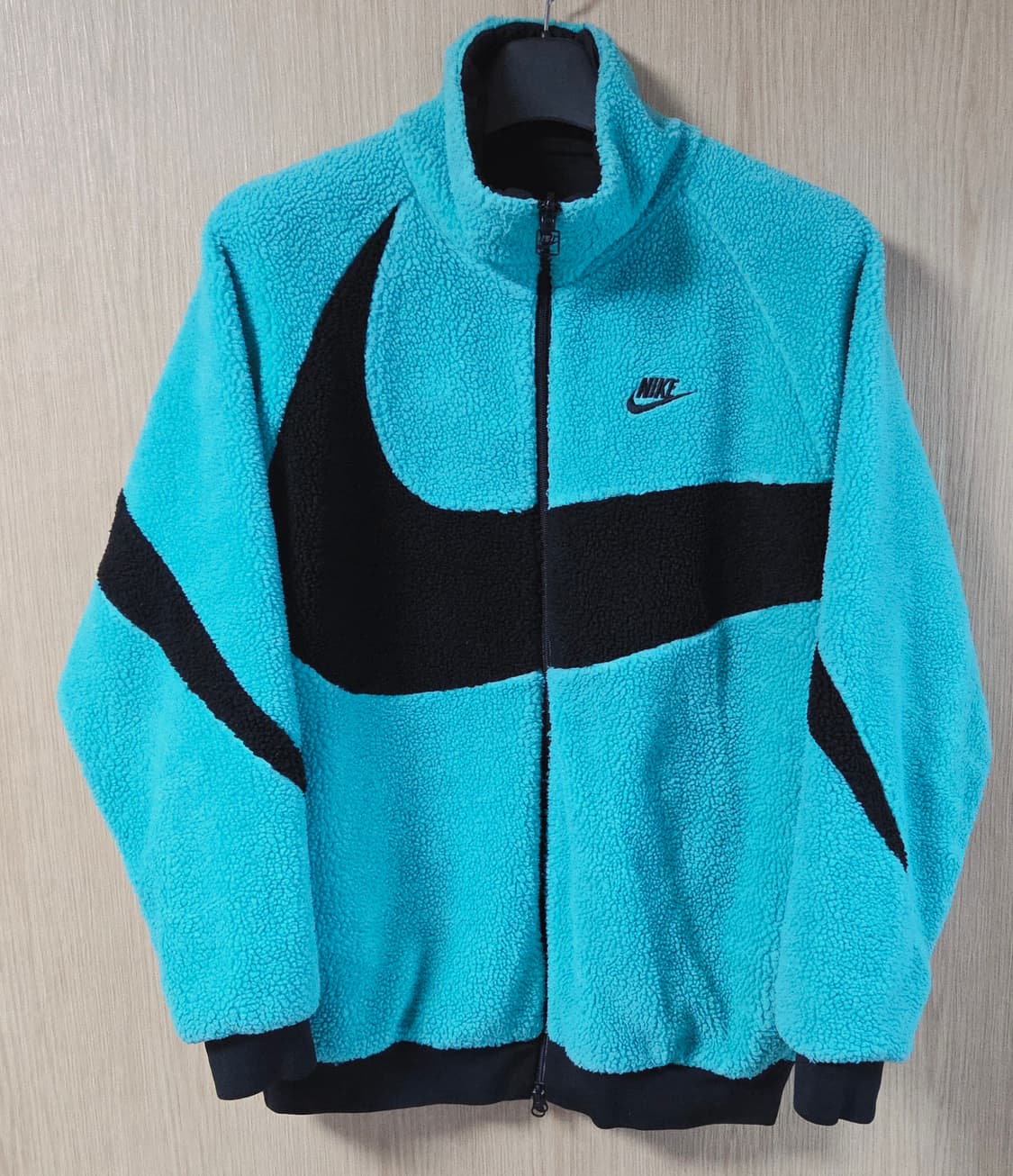 (착샷) 나이키 후리스 리버시블 민트 블랙 상품이미지2