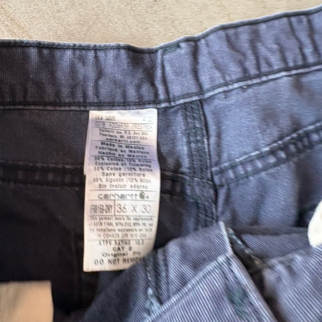 칼하트 오리지널 fr 네이비 카고 팬츠 상품이미지10