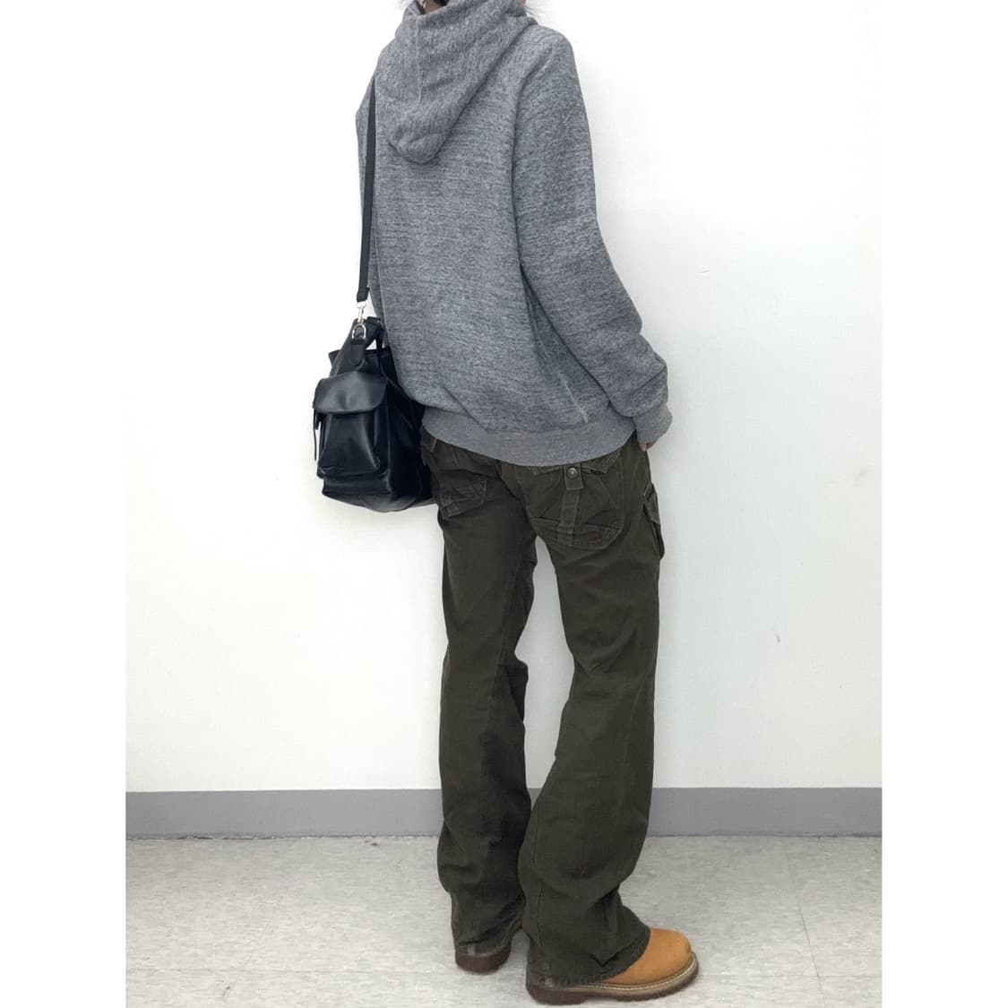 빈티지 잭로즈 그레이 투웨이 후드집업 상품이미지4