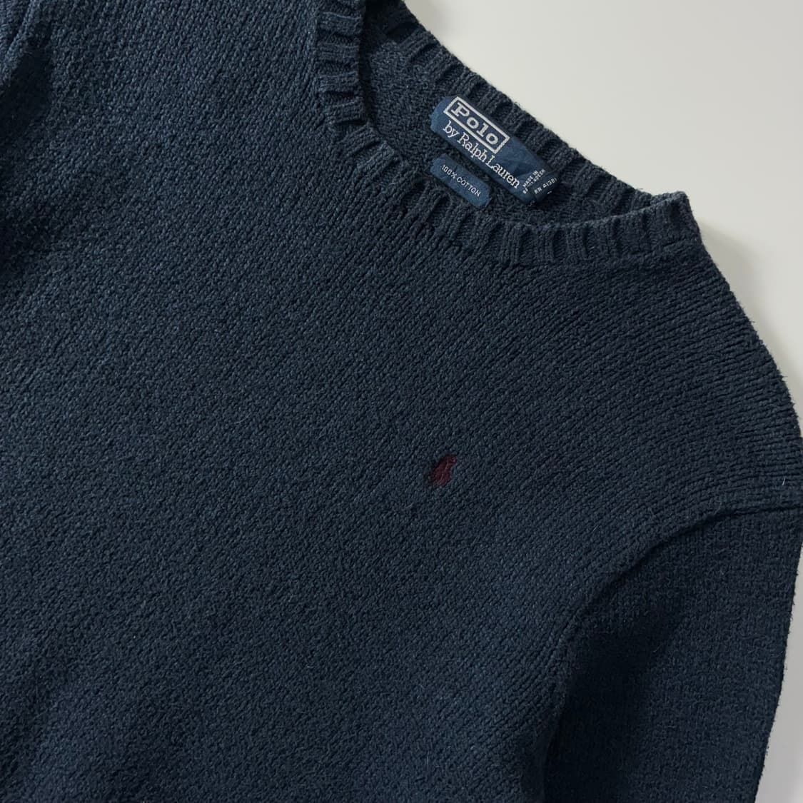 Polo  폴로 랄프로렌 자수 코튼 네이비 니트   상품이미지3
