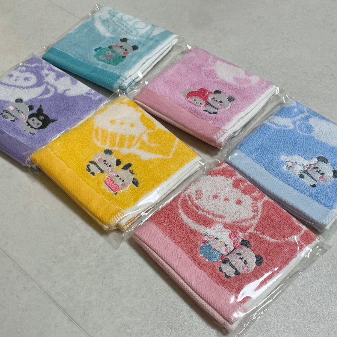 산리오 포차코 양면 수건 25cm 상품이미지2