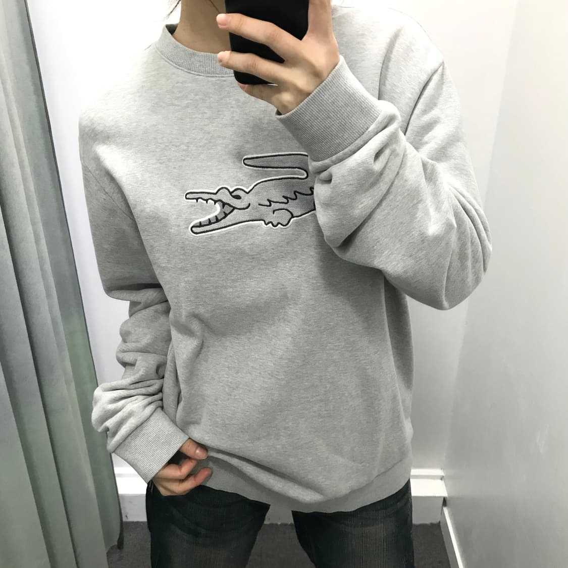 라코스테 그레이 맨투맨 상품이미지4