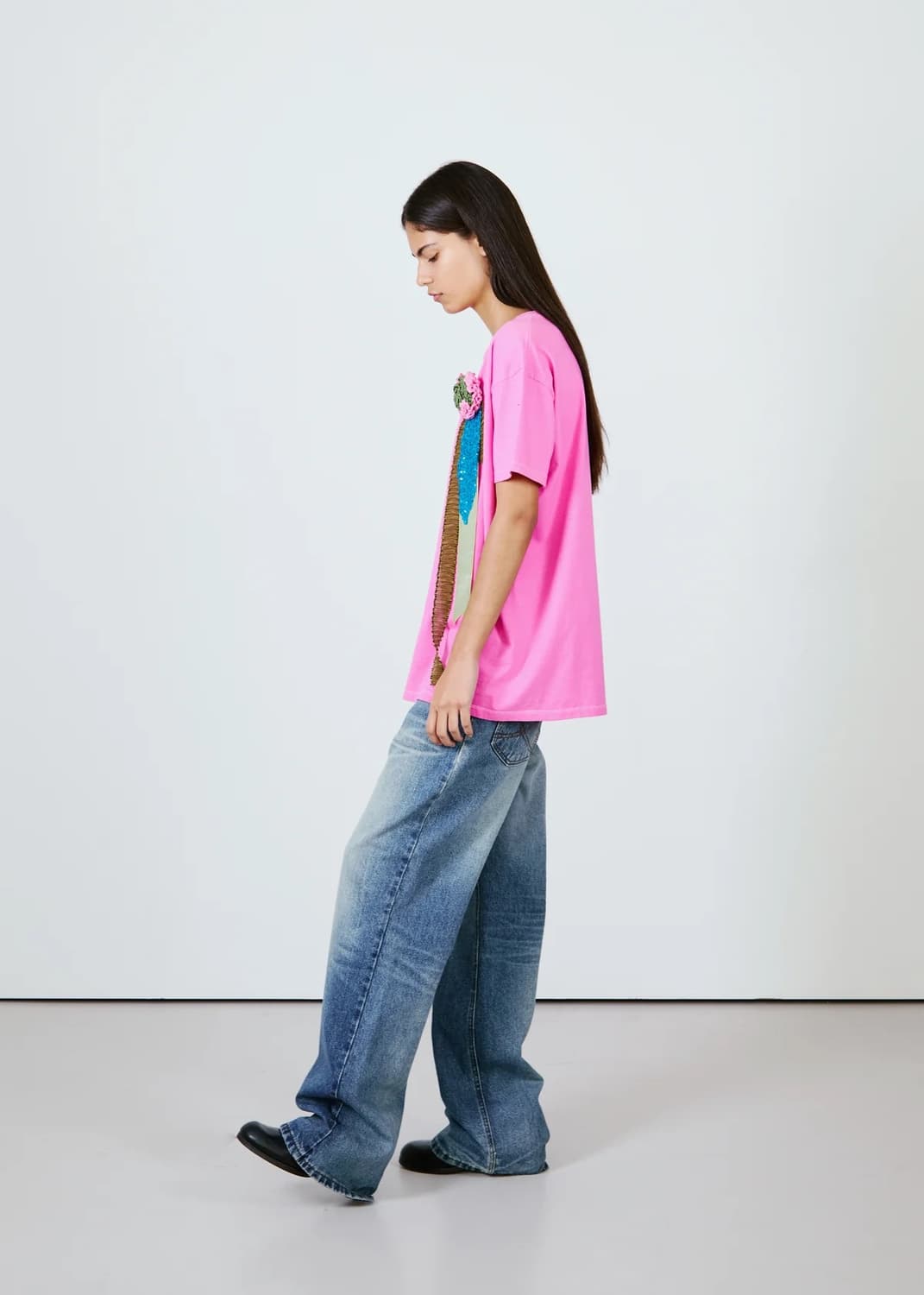 [1,2,3]에드워드 커밍 Cum 티셔츠/핑크 상품이미지3