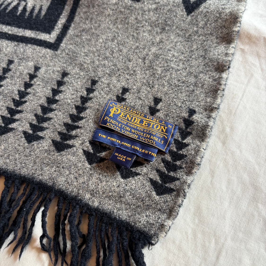 USA PENDLETON 치마요 나바호 리버서블 버진울 머플러 상품이미지6