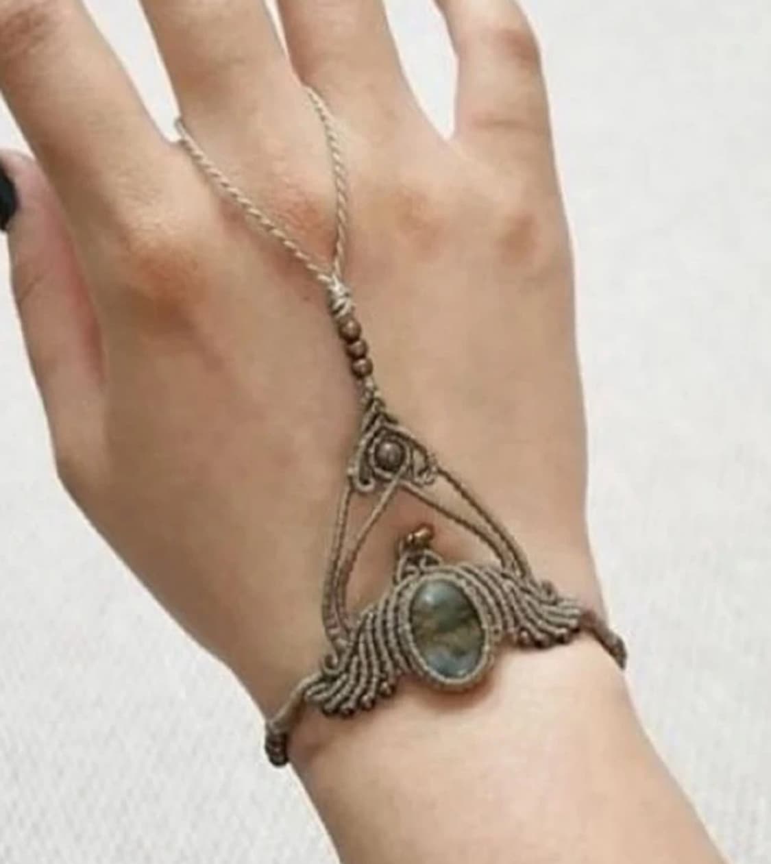 마크라메 아게이트스톤 슬레이브 팔찌 브레이슬릿 상품이미지1