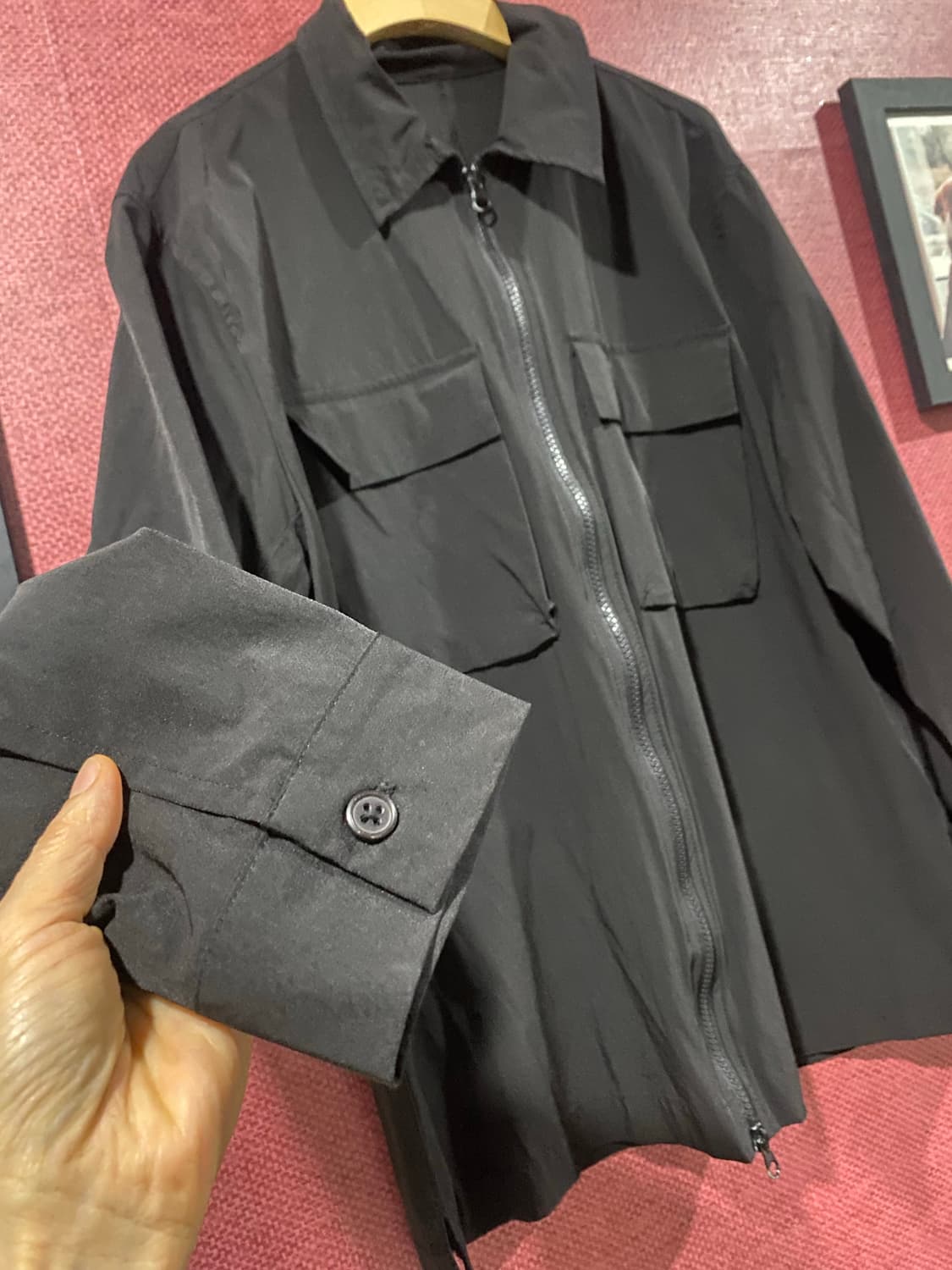 ODD OZ 셔츠형 집업 자켓 블랙 M 상품이미지2