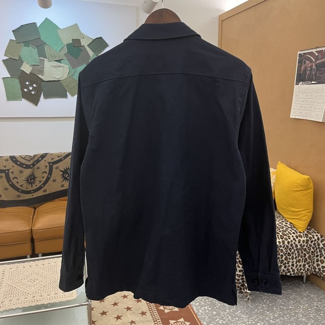 커버낫 레트로 빈티지 캐주얼 트러커 워크 셔츠 L C09946 상품이미지4