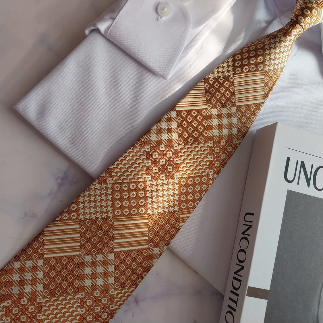 니나리치 실크 브라운 패턴 넥타이 9.6cm A+등급 K2406
 상품이미지6