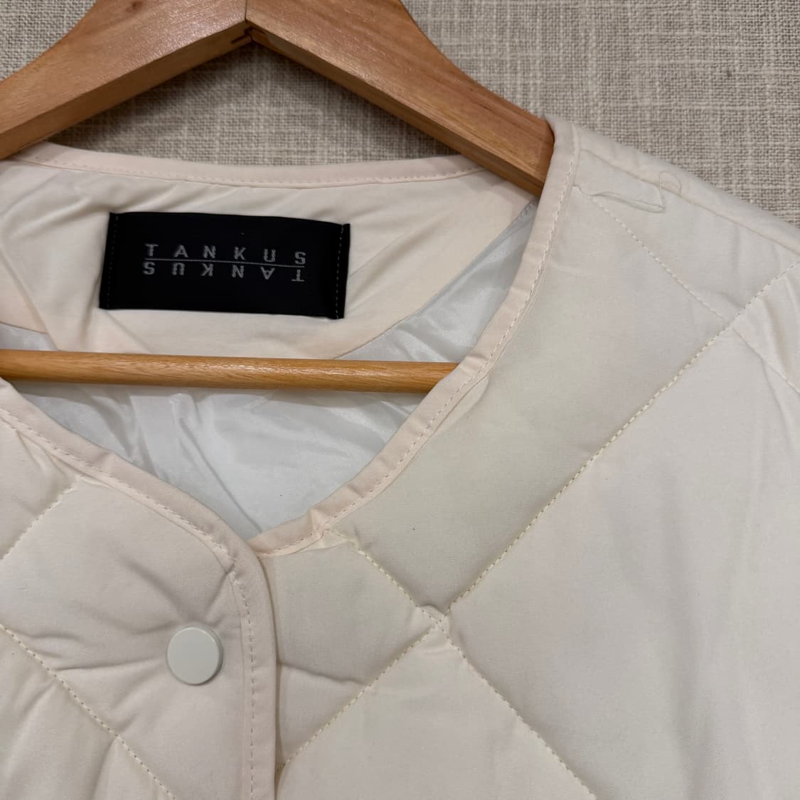 TANKUS 탱커스 아이보리 퀼팅 자켓 경량패딩 (W) 상품이미지2