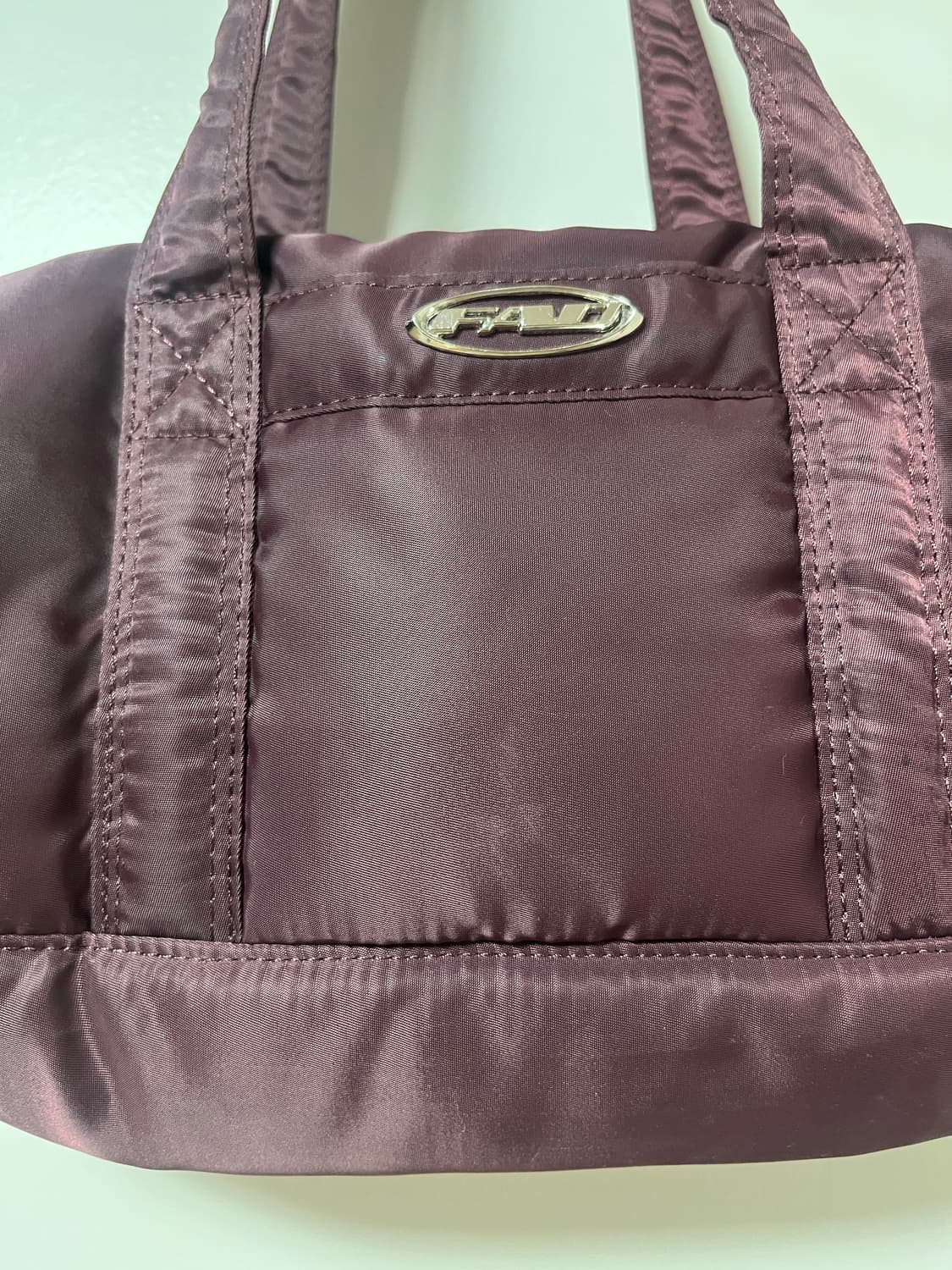 에프에이디 새틴 라운드 백 버건디 상품이미지3