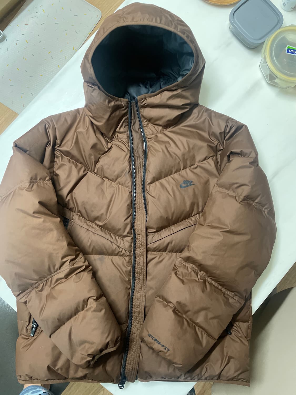 나이키  NSW 스톰핏 윈드러너 후드 자켓 카카오 와우 XL 상품이미지1