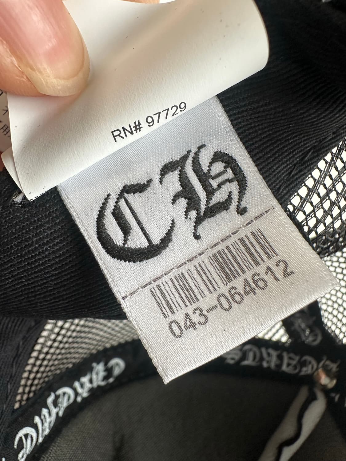 크롬하츠 CH 할리우드 트러커햇 블랙 상품이미지4