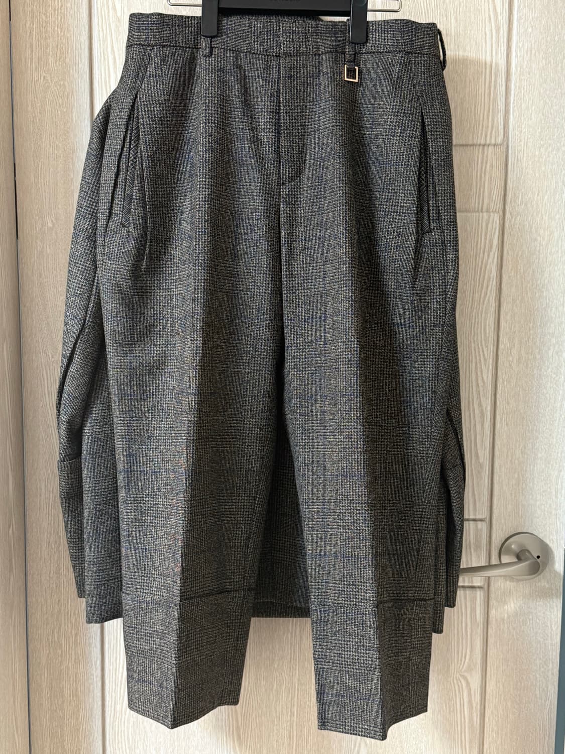 우영미 메인체크자켓 셋업 (착샷포함) 상품이미지3