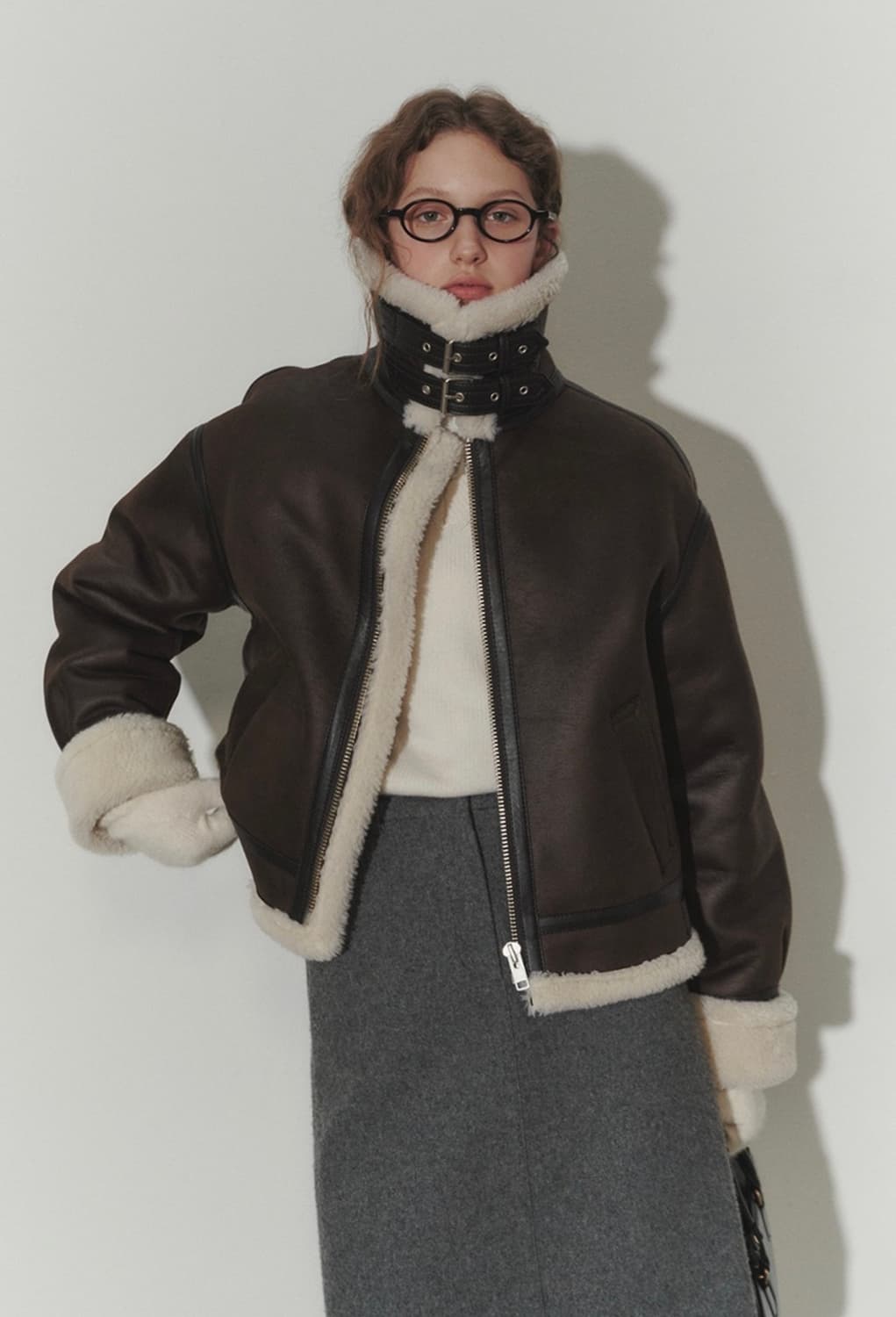 Dunst 던스트 무스탕 자켓 브라운 L 상품이미지1