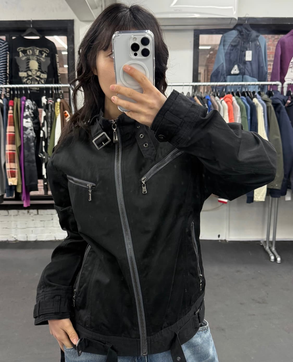 VTG 넥버클 바이커 자켓 상품이미지1