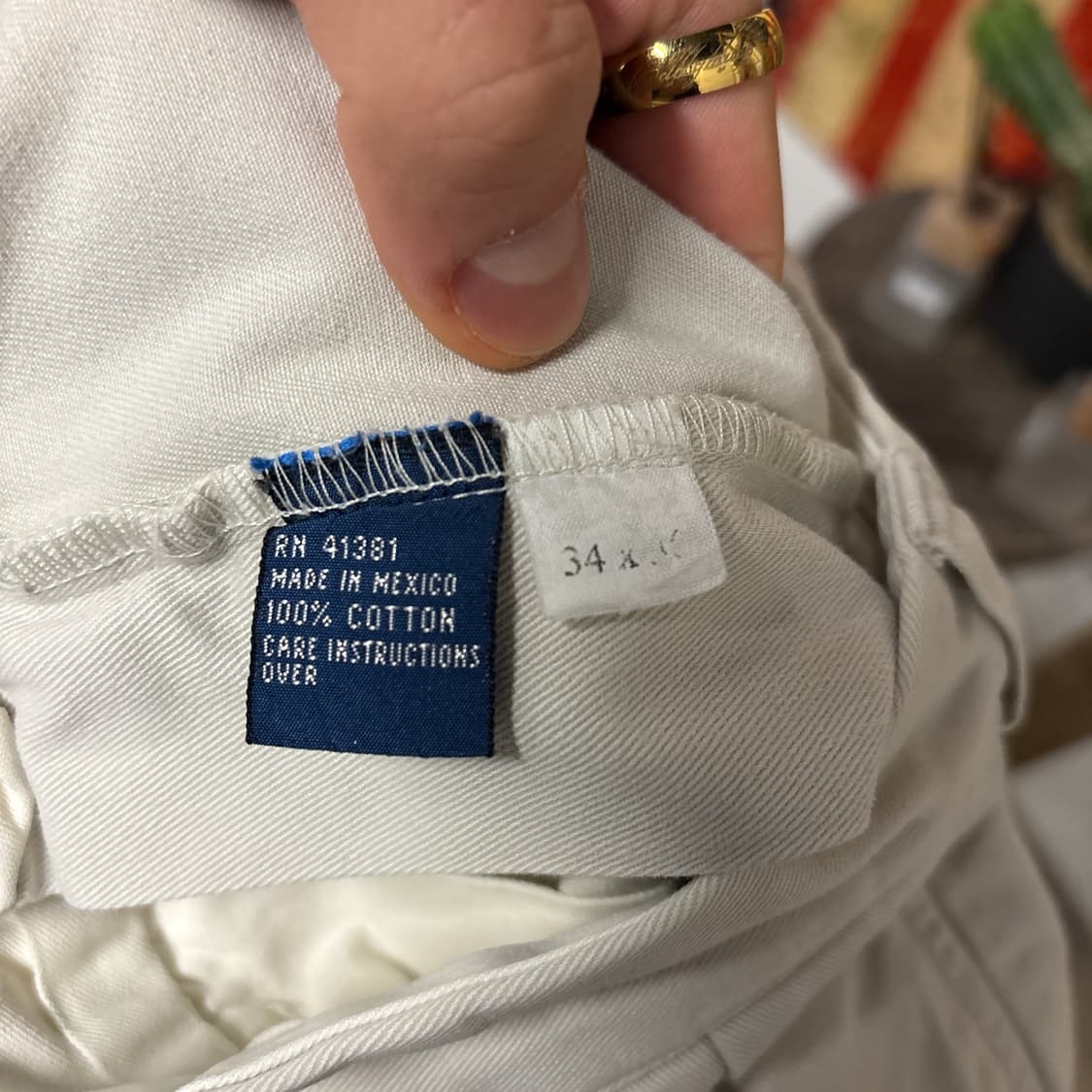 90s 폴로 랄프로렌 클래식 더블 플리츠 치노팬츠 스모키화이트 N763 상품이미지9