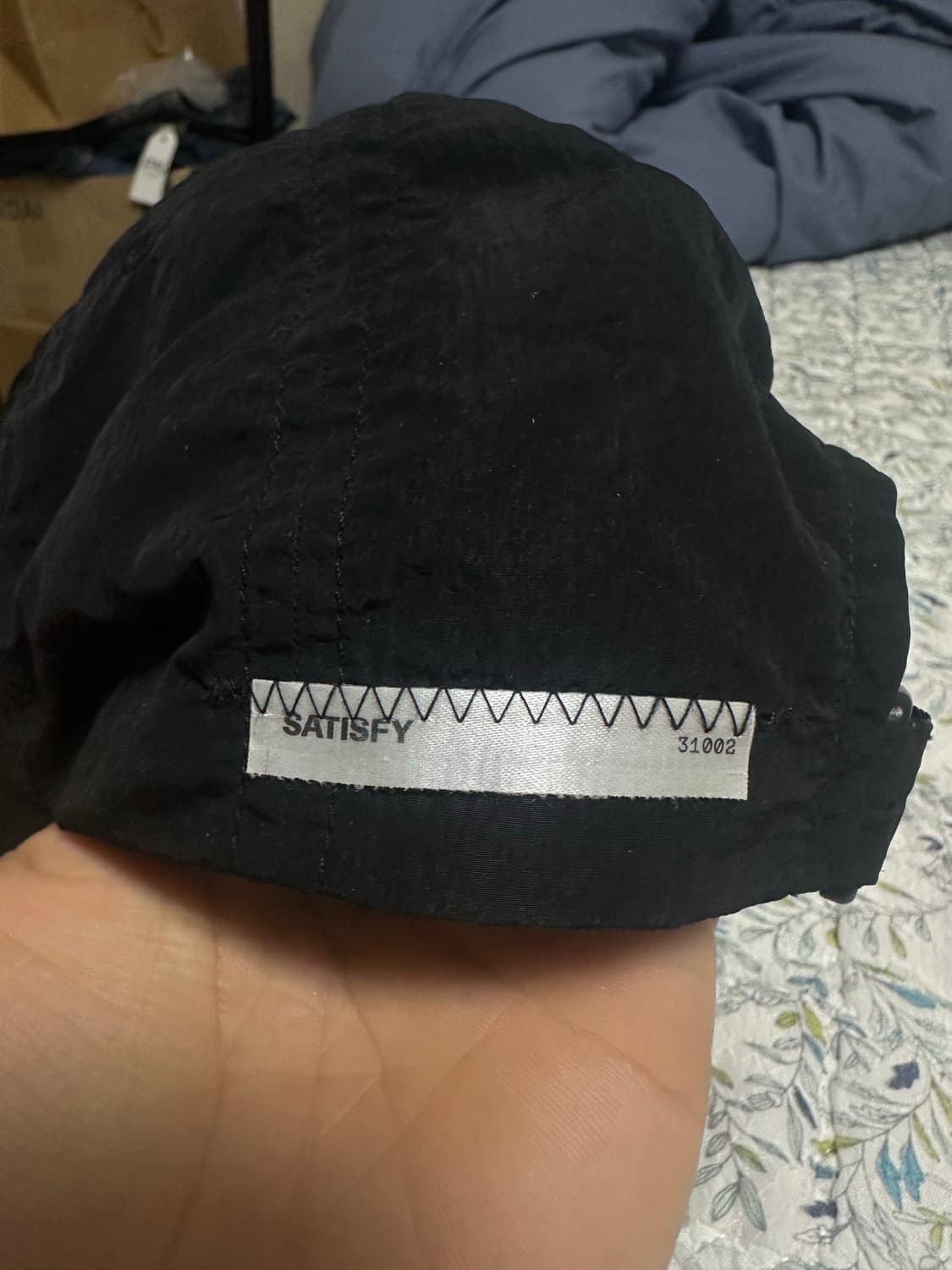 새티스파이 플라이트실크 러닝캡 블랙 상품이미지2