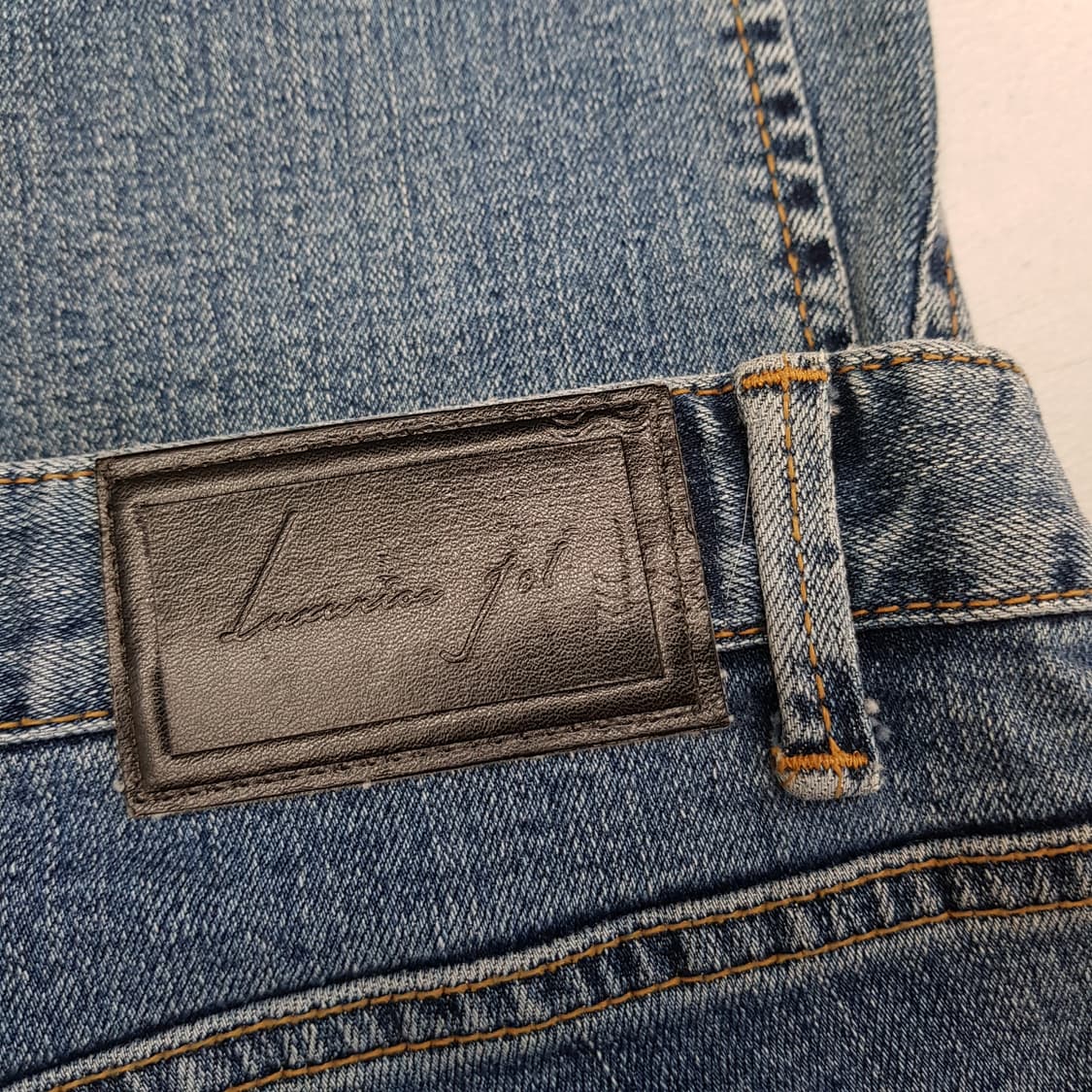 셀린비 컷오프 밑단 슬릿 스트레이트 데님 팬츠 S사이즈 상품이미지5