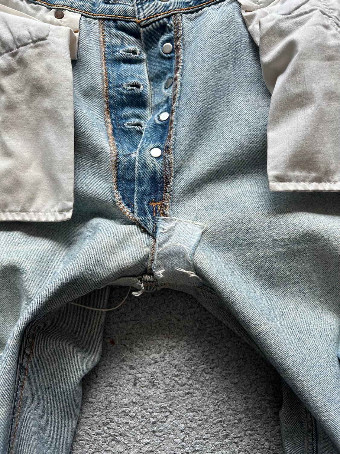 90s 리바이스 501XX 미제 중청 34사이즈 컷오프 상품이미지9